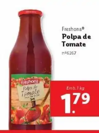 Lidl Polpa de tomate promoção