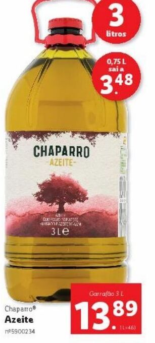 Lidl Azeite chaparro promoção