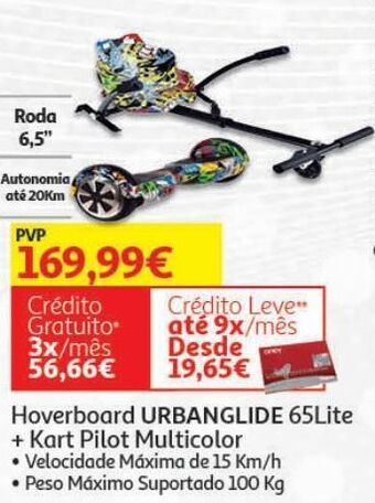 Hoverboard urbanglide 65lite + kart pilot multicolor
