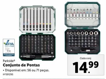 Lidl Ferramentas parkside promoção