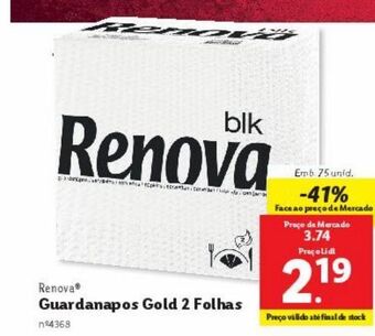 Lidl Guardanapos de papel renova promoção