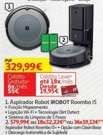 Auchan Aspirador robot irobot promoção