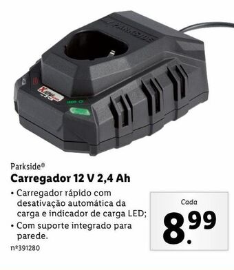 Lidl Carregador de bateria parkside promoção