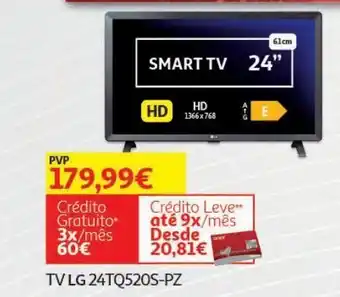 Auchan Tv lg 24" hd smart 24tq520s-pz promoção