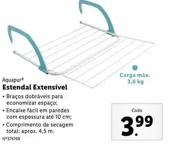 Lidl Estendal extensível promoção