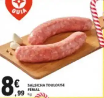 E.Leclerc Salsicha Toulouse Ferial 1kg promoção