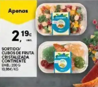 Continente Sortido/ Cubos de Fruta Cristalizada Continente 200g promoção