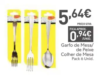 Recheio Garfo de Mesa de Peixe Colher de Mesa Pack 6 Unid promoção