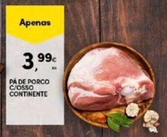 Continente Pa de porco c/ osso continente 1kg promoção