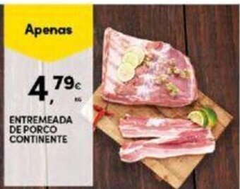 Continente Entremeada de Porco Continente promoção