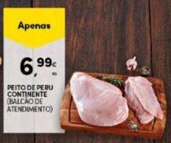 Continente Peito de Peru Continente 1kg promoção