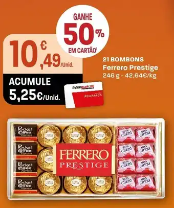 Intermarché 21 Bombons Ferrero Prestige 246g promoção