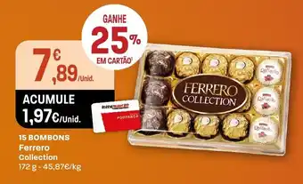 Intermarché 15 Bombons Ferrero Collectio 172g promoção