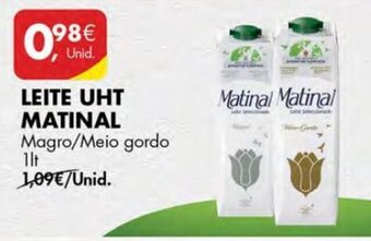 Pingo Doce Leite UHT Matinal 1L promoção