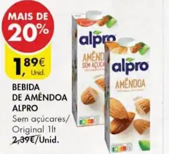 Pingo Doce Bebida de Amendoa Alpro 1L promoção