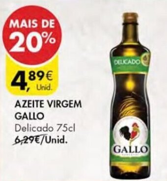 Pingo Doce Azeite Virgem Gallo 75cl promoção