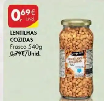 Pingo Doce Lentilhas Cozidas 540g promoção