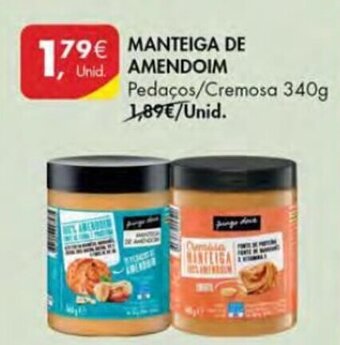Pingo Doce Manteiga de Amendoim 340g promoção