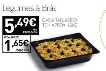 Recheio Legumes à Brás 1,5kg promoção