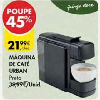 Pingo Doce Maquina de cafe Urban promoção