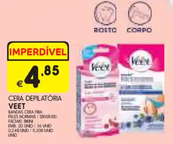 Cera Depilatória Veet 16 Unid