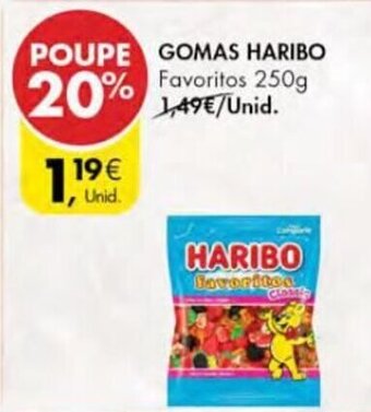 Pingo Doce Gomas Haribo 250g promoção