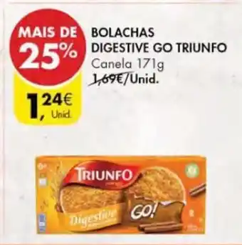 Pingo Doce Bolachas Digestive Go Triunfo 171g promoção
