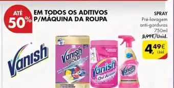Pingo Doce Vanish Spray 750ml promoção