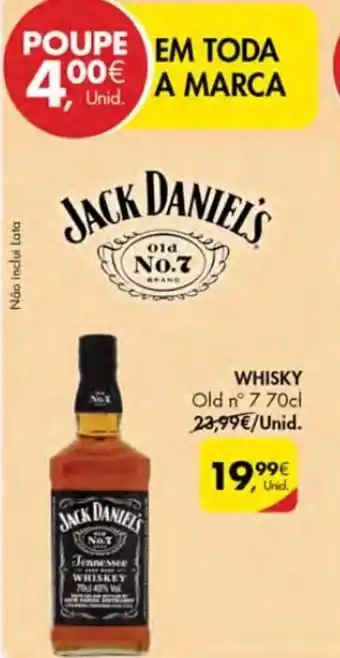Pingo Doce Whisky Jack Daniel's Old n7 70cl promoção