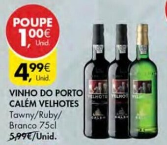 Pingo Doce Vinho do Porto Calem Velhotes 75cl promoção