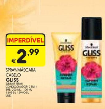 Meu Super Spray/Máscara Cabelo Gliss 200ml/100ml promoção
