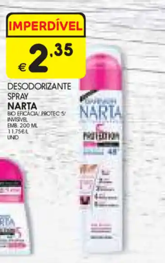 Desodorizante Spray Narta 200ml