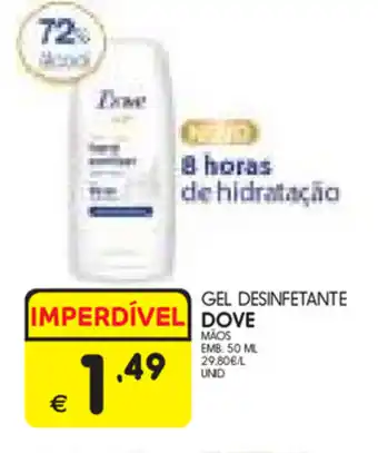 Gel Desinfetante Dove 50ml