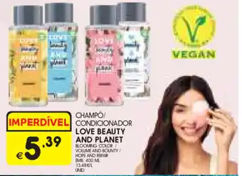 Champô/ Condicionador Love Beauty and Planet 400ml
