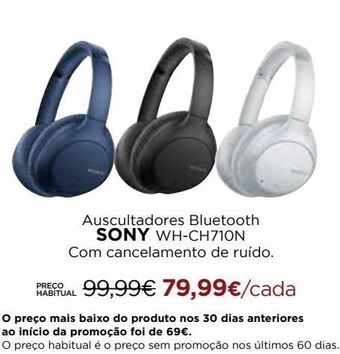 El Corte Inglés Auscultadores sony promoção