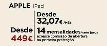 El Corte Inglés Ipad apple promoção