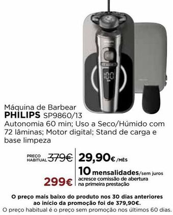 Máquina de barbear eléctrica philips