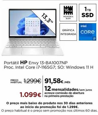El Corte Inglés Computador portátil hp promoção