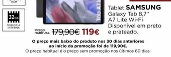El Corte Inglés Tablet samsung promoção