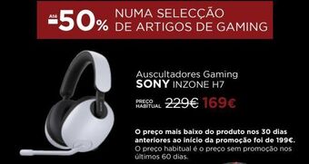 El Corte Inglés Auscultadores sony promoção