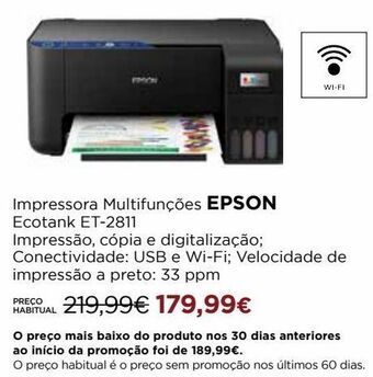 El Corte Inglés Impressora multifuncional epson promoção