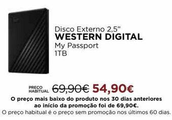 El Corte Inglés Disco externo portátil promoção