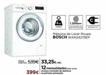 El Corte Inglés Máquina lavar roupa bosch promoção