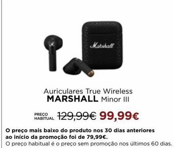 El Corte Inglés Auriculares marshall promoção