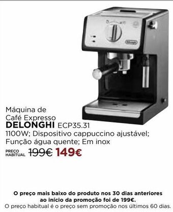 El Corte Inglés Cafeteiras delonghi promoção