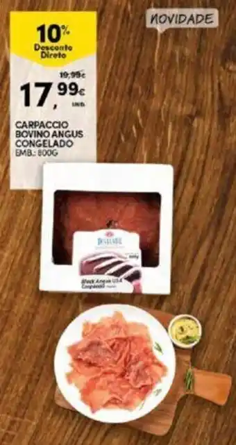 Continente Carpaccio Bovino Angus Congelado 800g promoção