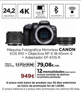 El Corte Inglés Câmera fotográfica promoção