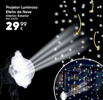 Projetor Luminoso Efeito de Neve