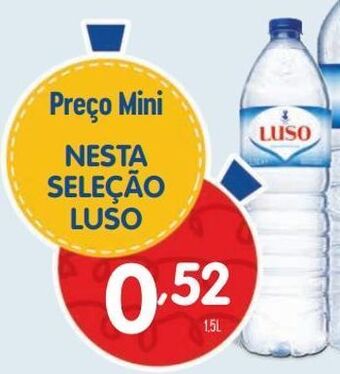 Minipreço Água luso promoção