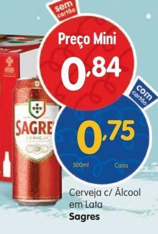 Minipreço Cerveja sagres promoção